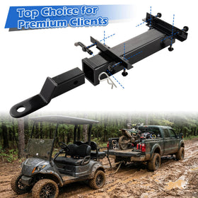 NOKINS hitch pin and cotter pin with mounting hardware simplify installation.