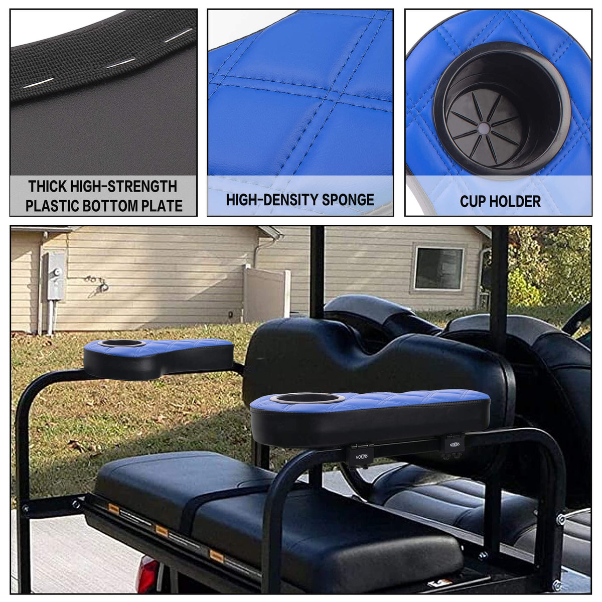 NOKINS no-drill installation with included tools simplifies cart setup.