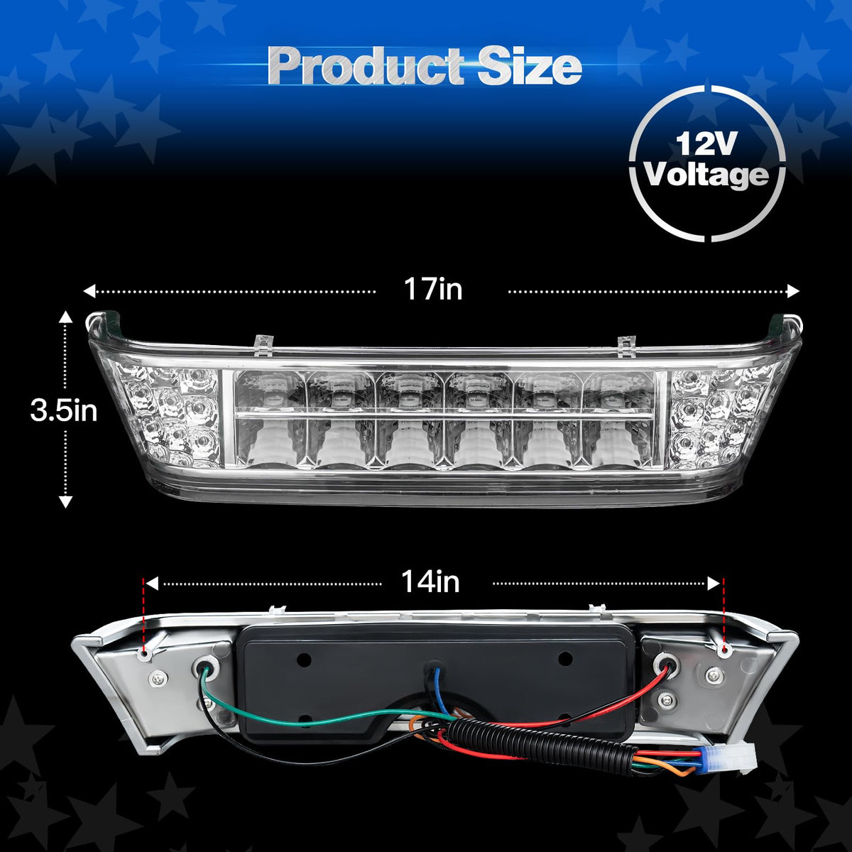 NOKINS LED bar at night improves course navigation and safety.