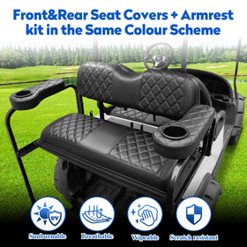 NOKINS measurement guide helps ensure correct seat cover sizing
