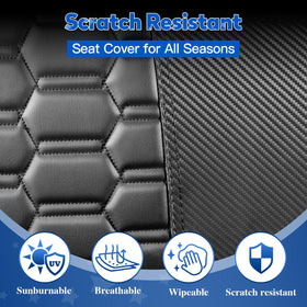 NOKINS 4-piece seat covers kit ready for use