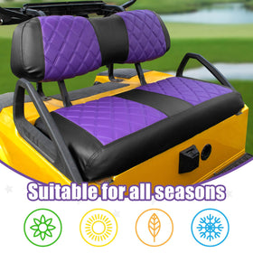 NOKINS purple-black colorway enhances the golf cart interior.