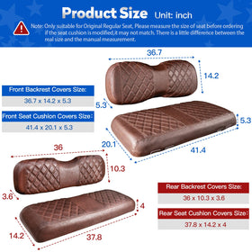 NOKINS rear seat cover B-shape fit ensures snug compatibility