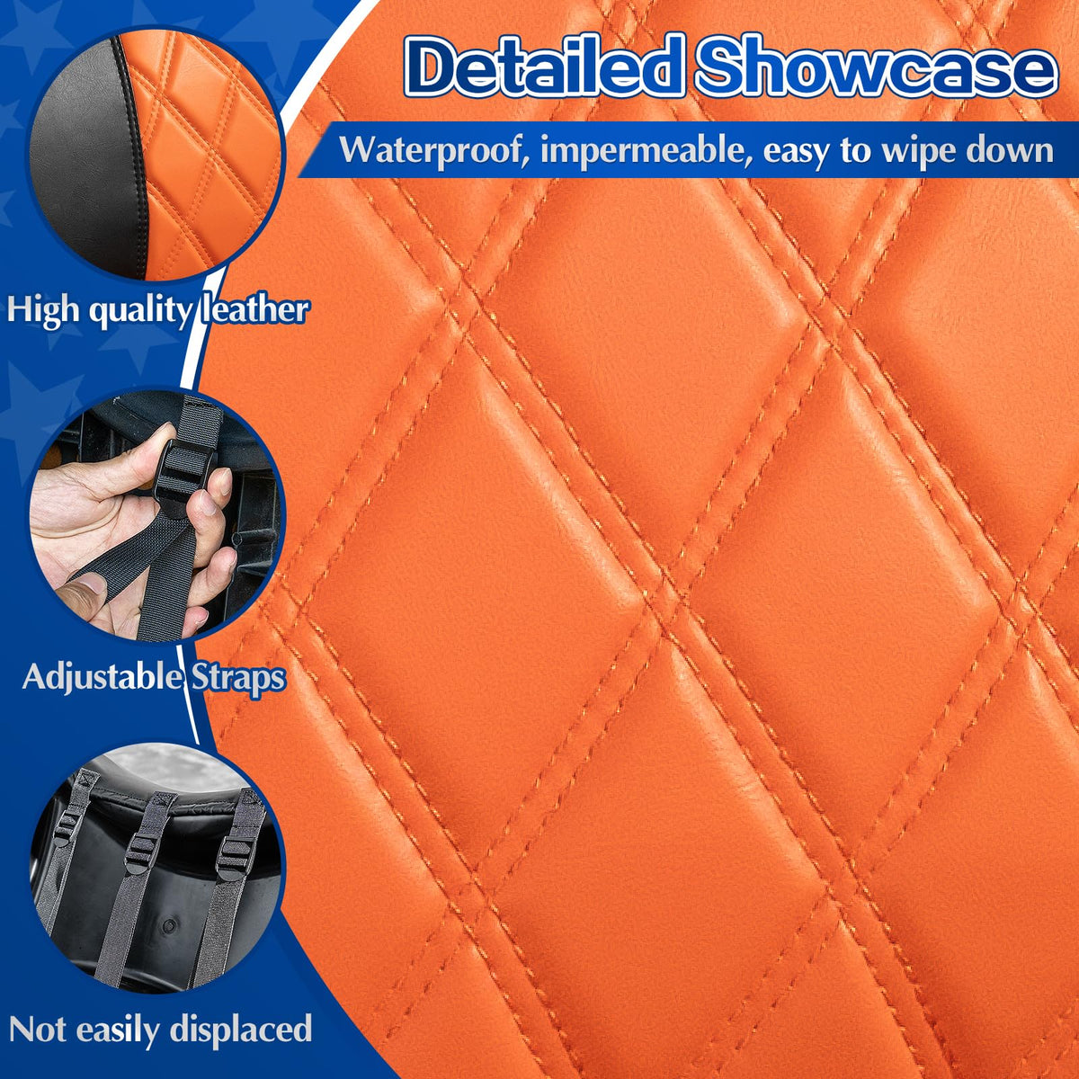 NOKINS rear seat cover molded fit enables clean installation
