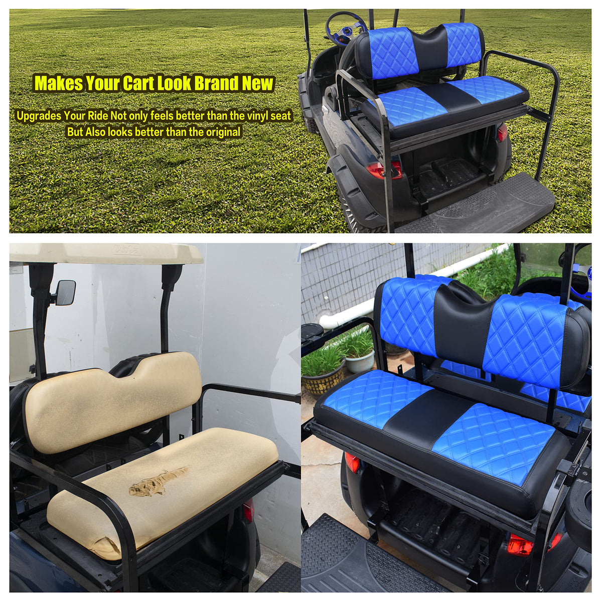 NOKINS rear-seat cushion cover installation straps enable quick setup