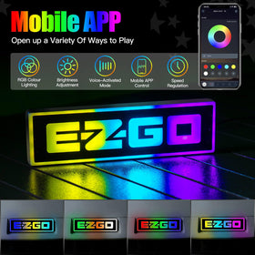 NOKINS RGB magic color lighting enhances cart ambiance