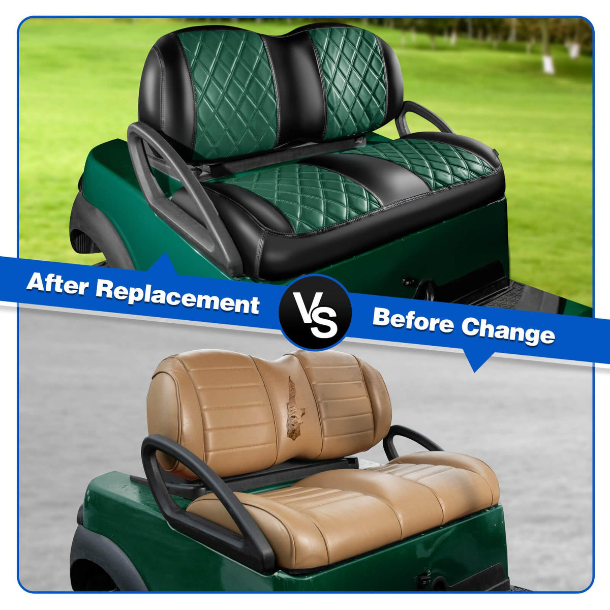 NOKINS scratch-resistant vinyl keeps seats looking new after rides.