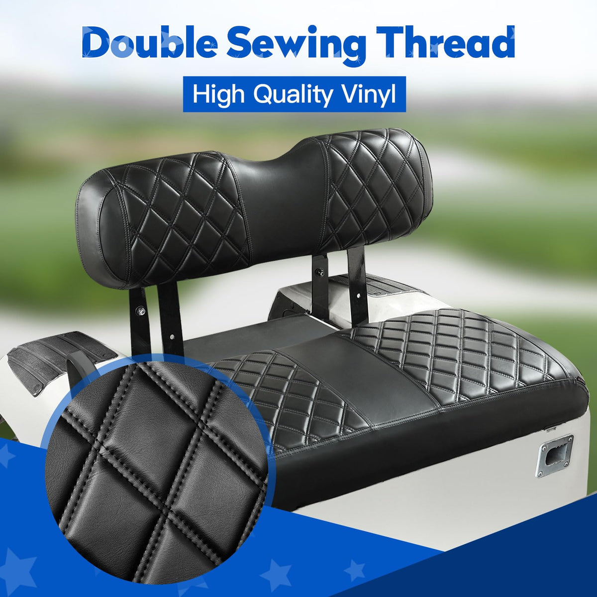 Easy install NOKINS seat cover with adjustable straps and retractable buckles