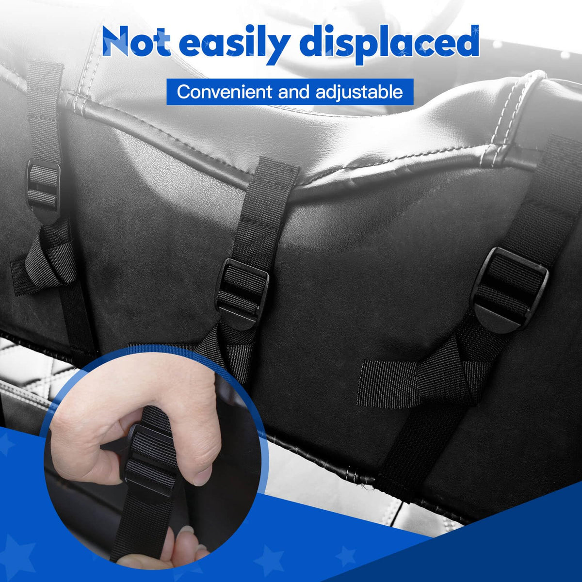 NOKINS quick-install seat covers with retractable buckles speed up fitting