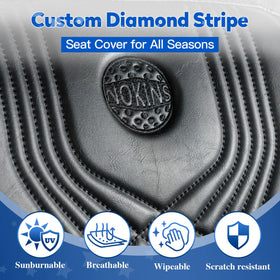 NOKINS installation-friendly seat cover for Yamaha G29, quick tool-free fit.