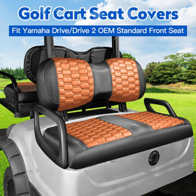 NOKINS front seat cover close-up hexagon carbon fiber texture for durability
