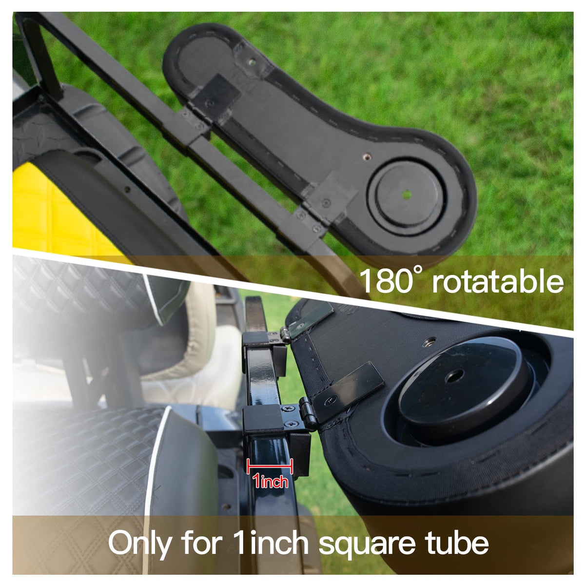 Silicone washers protect armrests during installation and removal