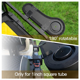 Silicone washers protect armrests during installation and removal