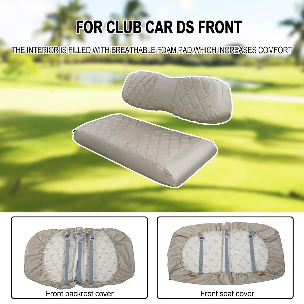 NOKINS slip-on seat cover with no stapler simplifies upgrade in minutes.