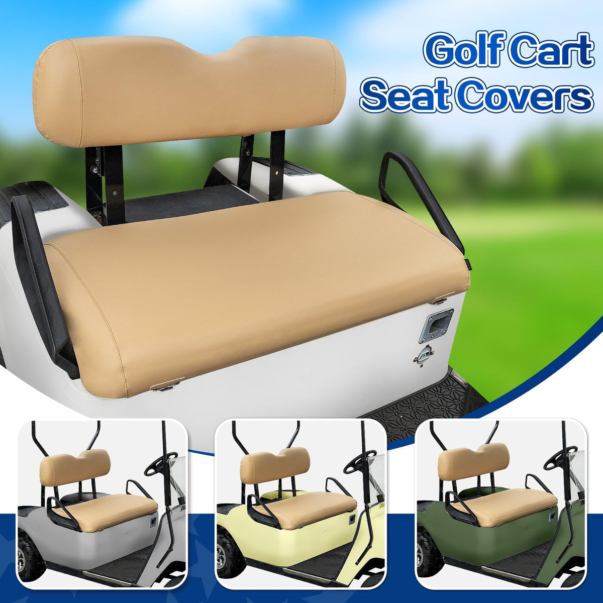 NOKINS smooth simple-style front seat cover adds a clean premium look.