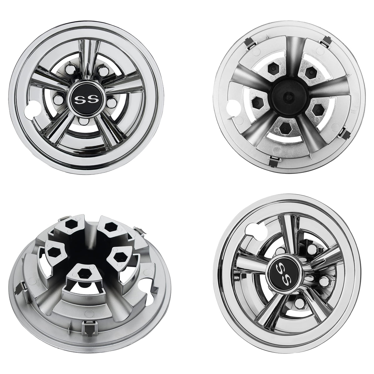 NOKINS snap-on hub caps for quick upgrade without tools
