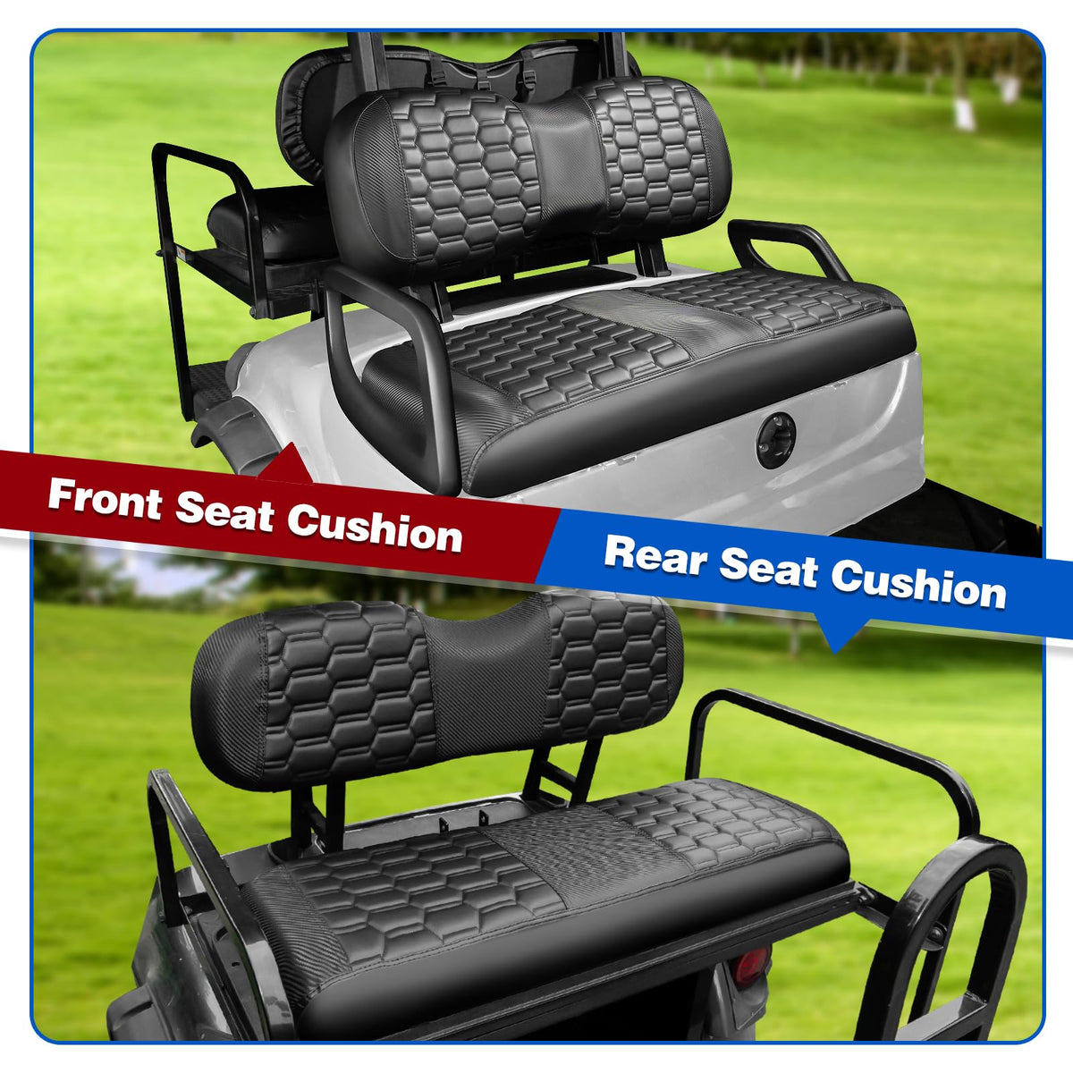 NOKINS vinyl seat cover resists sun and rain for lasting color.
