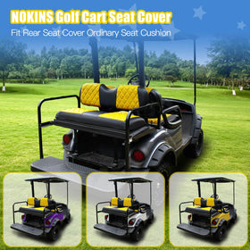 NOKINS two-tone design highlights yellow accents on upholstery