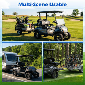 NOKINS under rear foot platform mount offers a stable trailer connection.