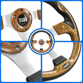 NOKINS universal compatibility shows EZGO TXT/RXV, Club Car DS/Precedent, Yamaha fitment.