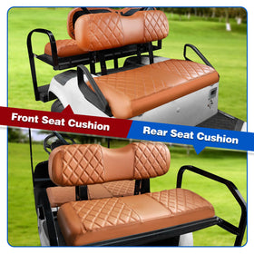 NOKINS brown vinyl seat cover is durable and easy to clean for daily use.
