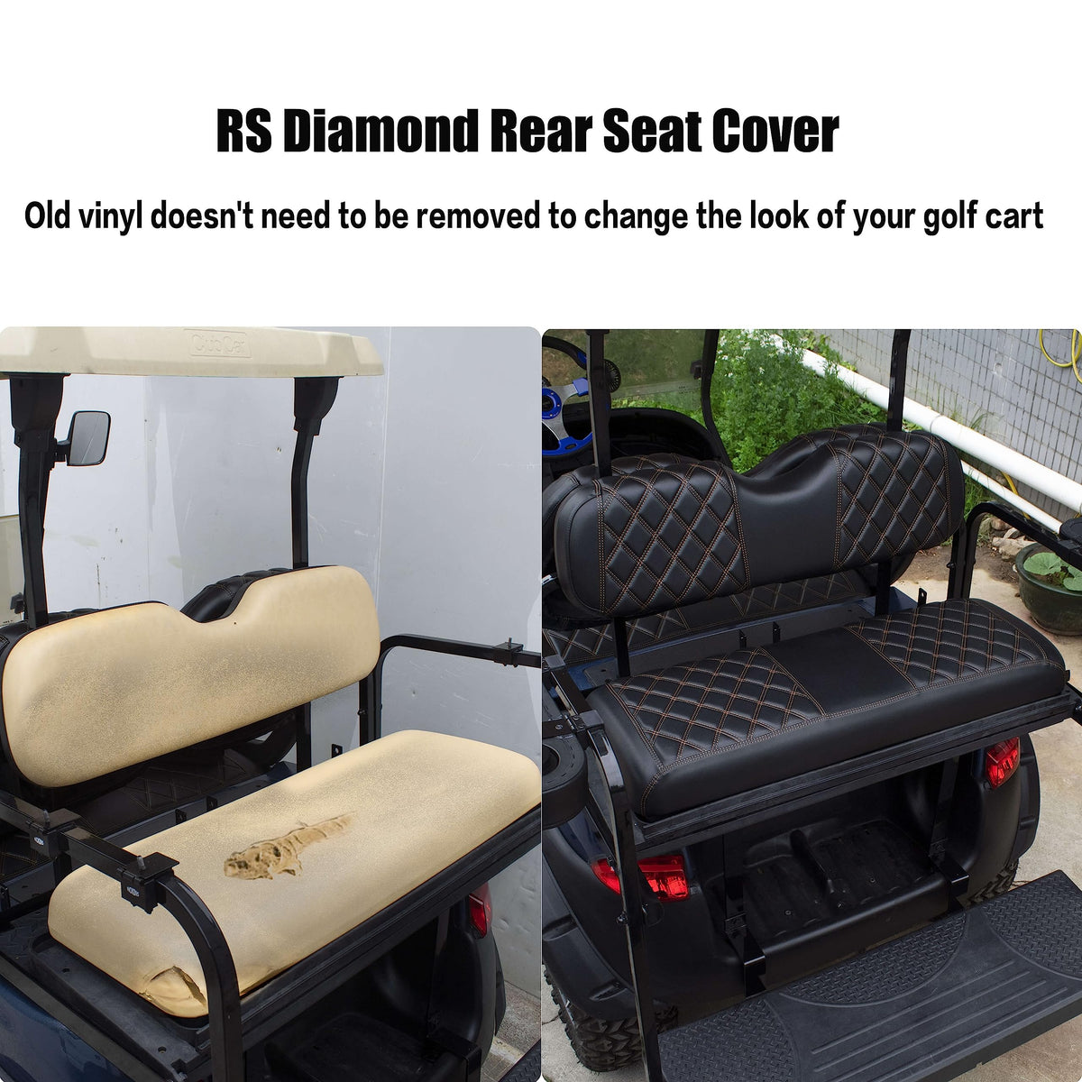 NOKINS vinyl seat cover closeup displays premium material and durability.