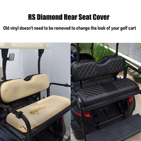 NOKINS vinyl seat cover closeup displays premium material and durability.