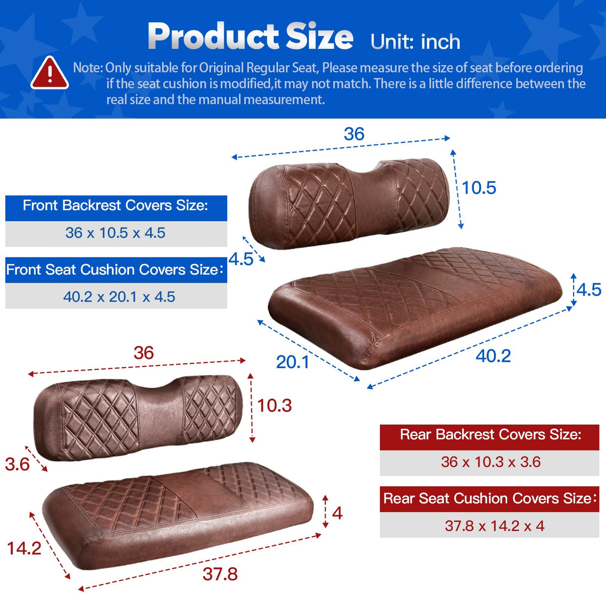 NOKINS vinyl seat cover material; scratch- and UV-resistant for outdoor carts.