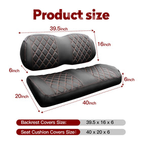 NOKINS vinyl seat cover with soft foam liner for comfort