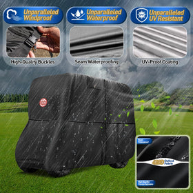 NOKINS protection against wind and rain keeps the cart clean and dry.