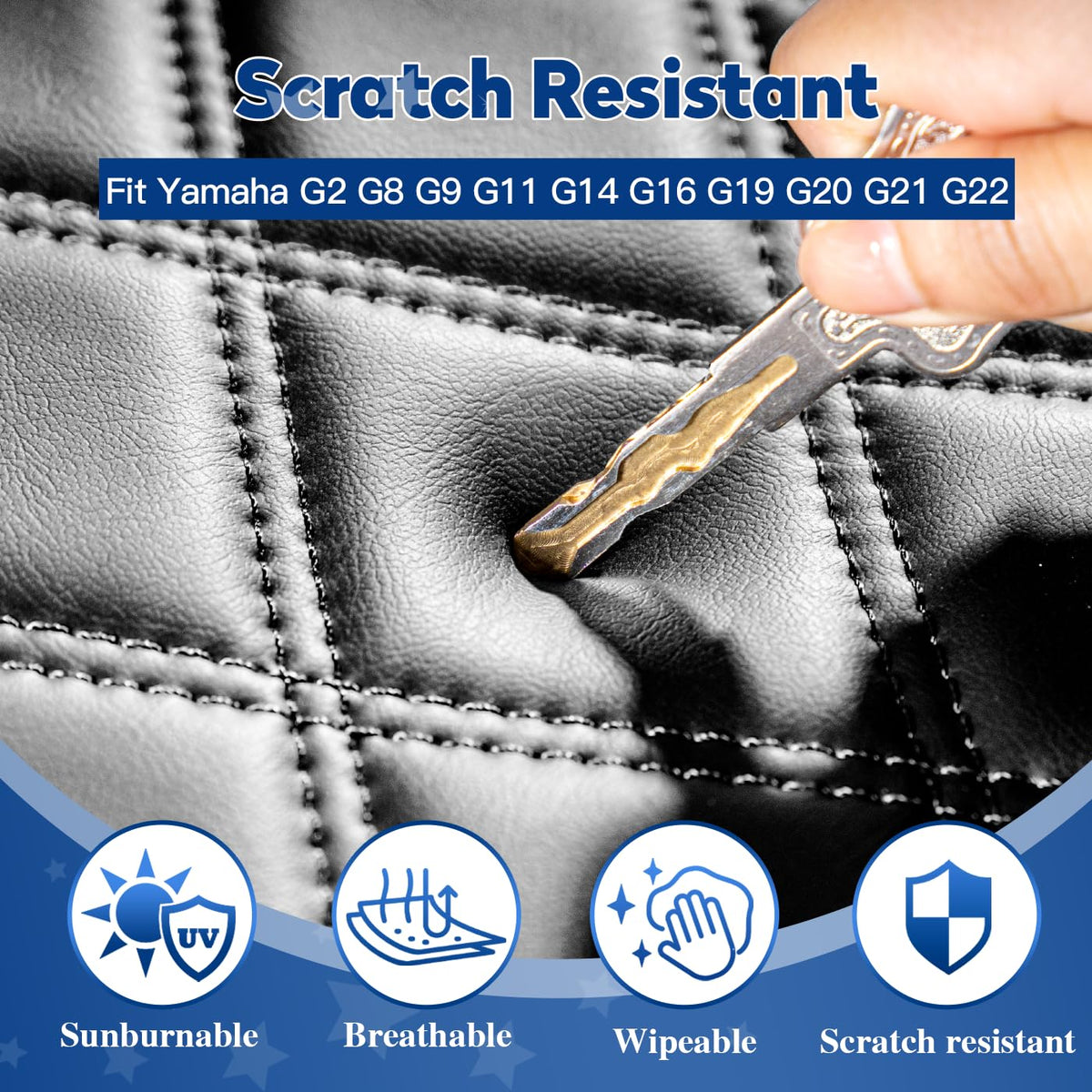 NOKINS front seat cover wipes clean with a damp cloth after use.