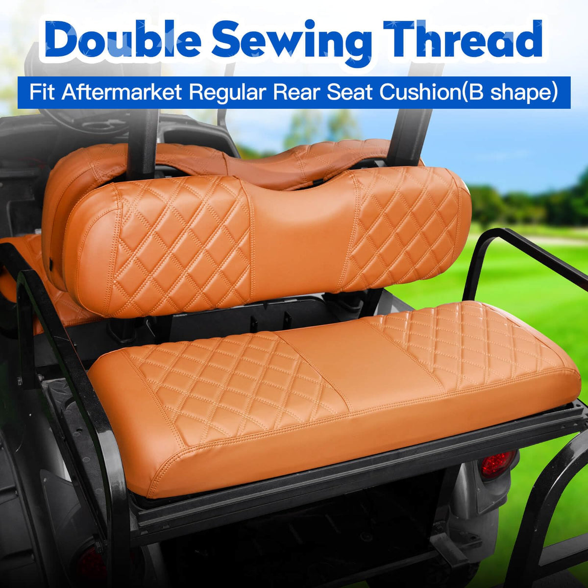 NOKINS Yamaha G29 front seat cover in brown with tailored fit