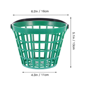 Nolitoy durable plastic golf ball basket ready for outdoor use.