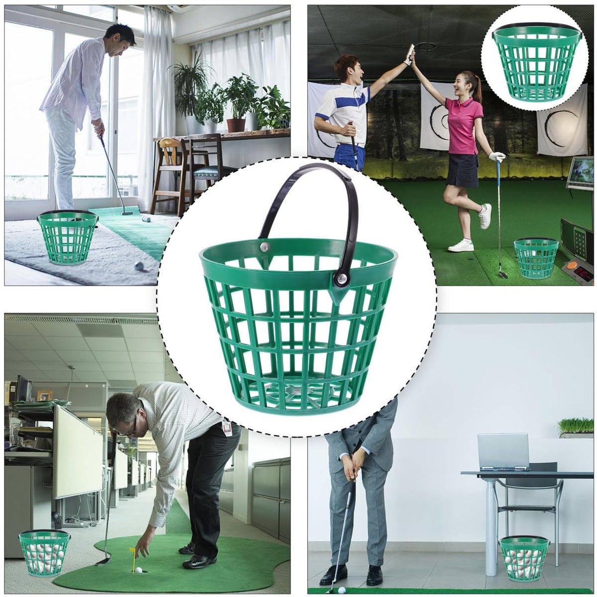 Nolitoy easy-transport basket keeps your practice area tidy and organized.