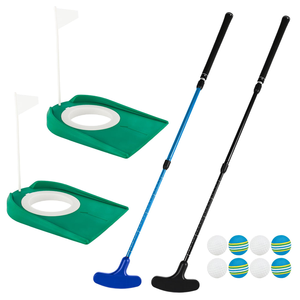 Norcoin adjustable golf putter with telescopic shaft from 16 to 35.4 inches for all ages.