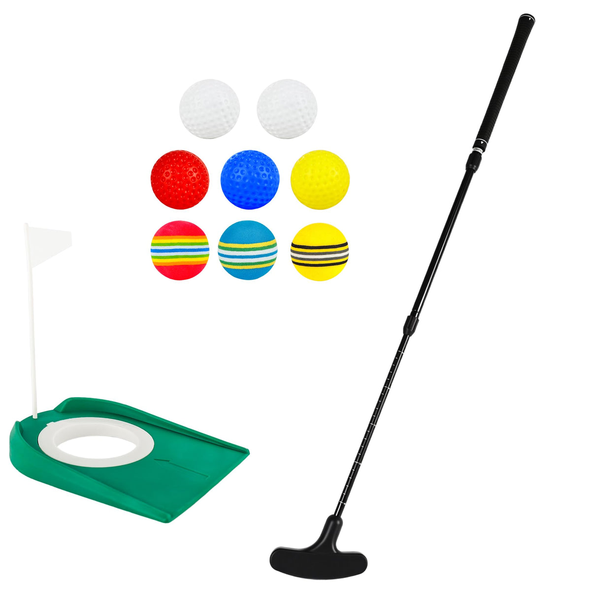Norcoin adjustable golf putter with 2-way use for both hands.