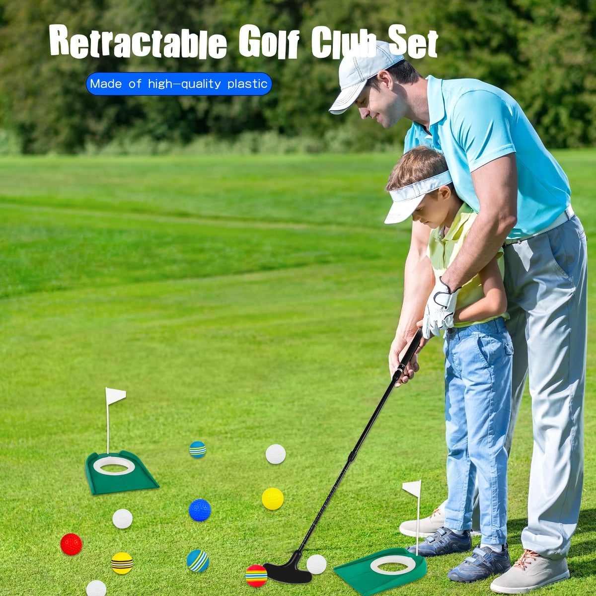 Norcoin TPR textured grip for secure handling during swings.