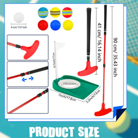 Norcoin two-way putter head for both hands enables flexible training.