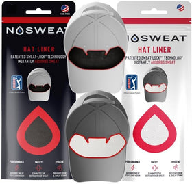 Nosweat Golf Hat Sweat Liner close-up highlights Dri-LID moisture absorption.
