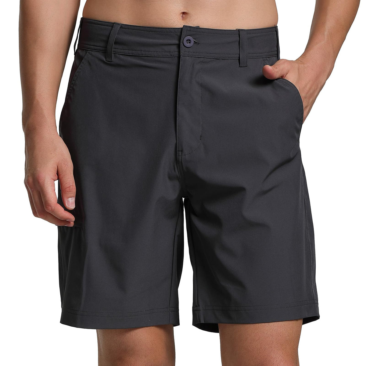 Nothinchan men's golf shorts quick-dry fabric for all-day comfort.