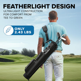NovaTour Eclipse Black compact Par 3 bag fits tight layouts
