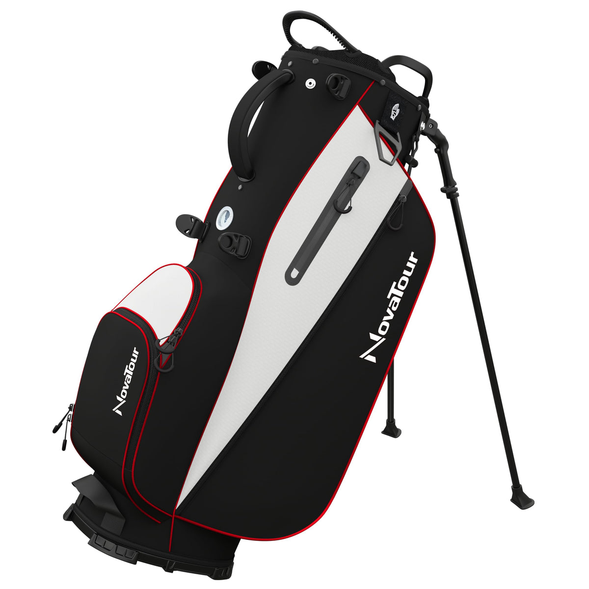 NovaTour golf stand bag with 7-way dividers keeps clubs organized and accessible