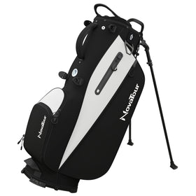 NovaTour golf stand bag with 7-way dividers keeps clubs neatly organized for quick access.