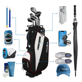 NovaTour anti-slip stand legs stabilize the bag on uneven turf