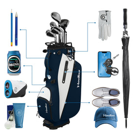 NovaTour easy-lift handles for simple transport between tee and cart