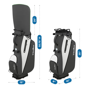 NovaTour Granite Grey bag with dual straps for comfortable carry on the course.