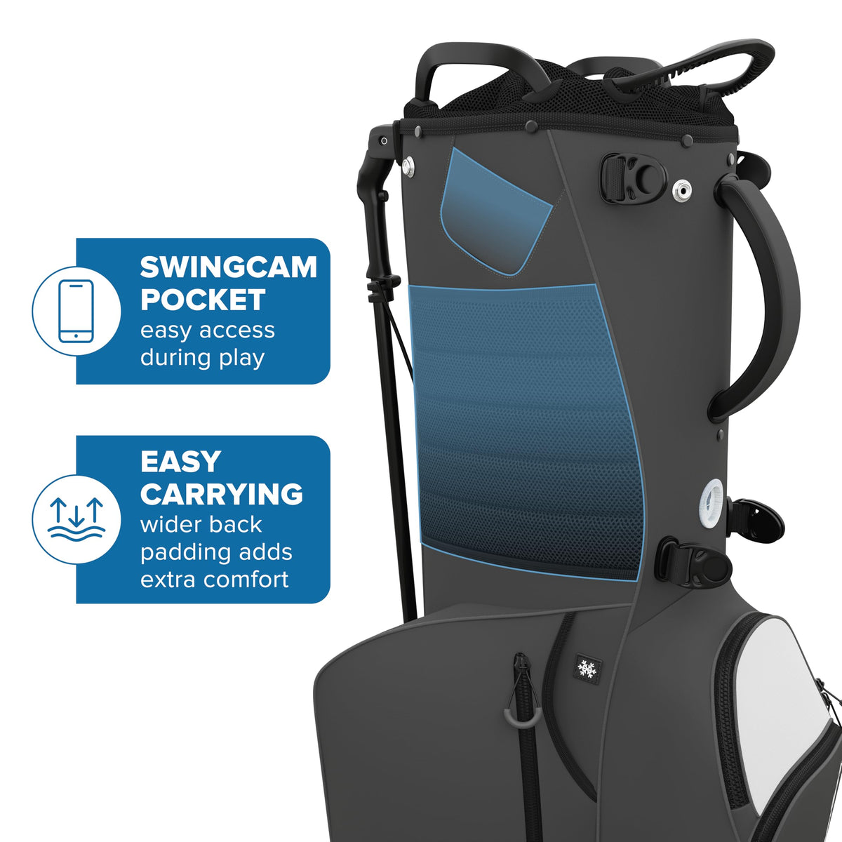 NovaTour Granite Grey insulated sleeve keeps drinks cold on the course.