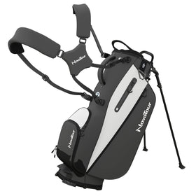 NovaTour Granite Grey bag shows waterproof pocket to protect valuables during rounds.