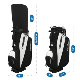 NovaTour stand bag waterproof pocket protects valuables from rain.