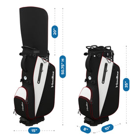 NovaTour stand bag waterproof pocket protects valuables from rain and dew on course